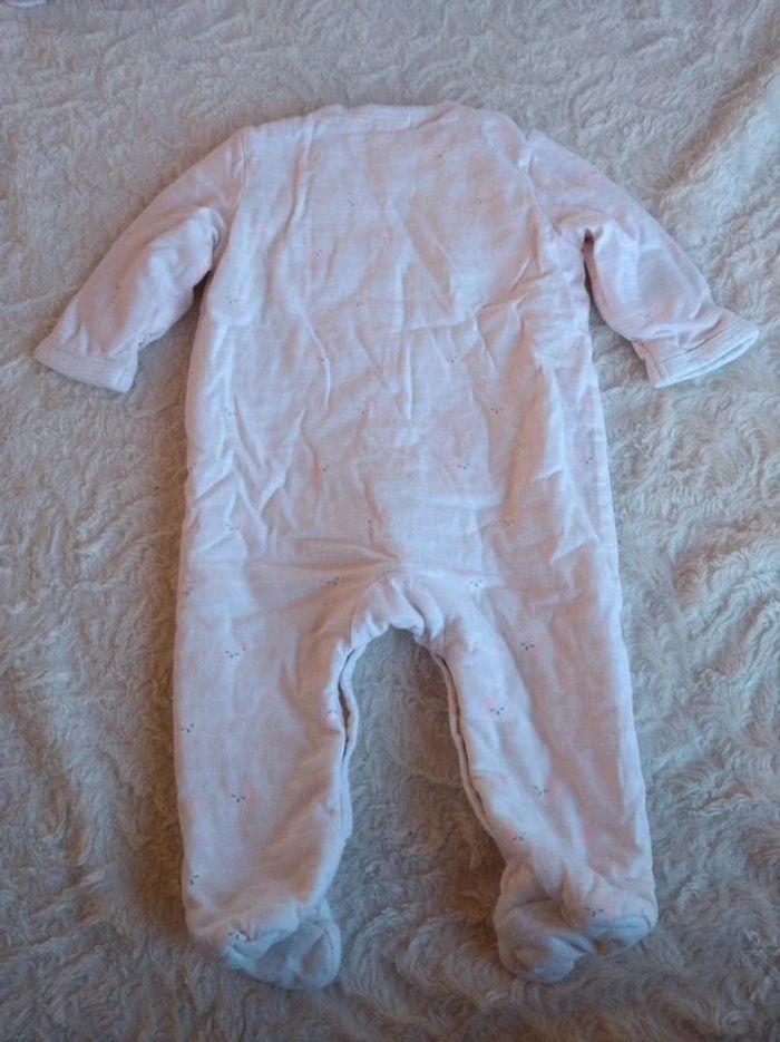 Pyjama grenouillère doublé coton épais Fille 6 mois Souris Kiabi - photo numéro 7