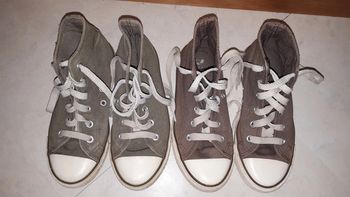 Baskets hautes à lacets