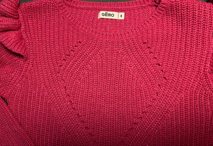 Joli pull chaud en acrylique taille 8 ans parfait état - photo numéro 4