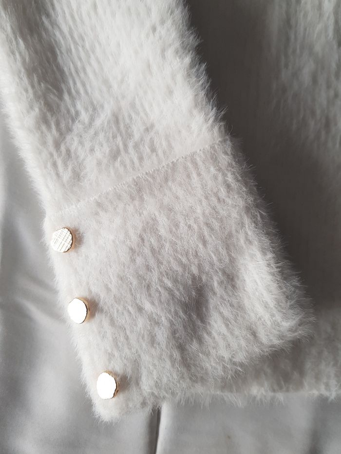 Magnifique pull col cheminé taille 38 blanc Morgan neuf - photo numéro 4