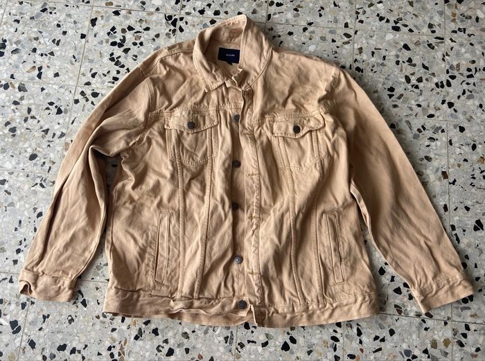 Veste en jean  beige