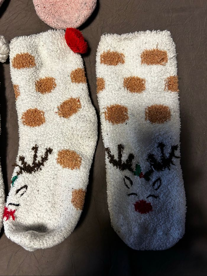 Lot de 3 paires de chaussettes de nuit enfant fille - photo numéro 3