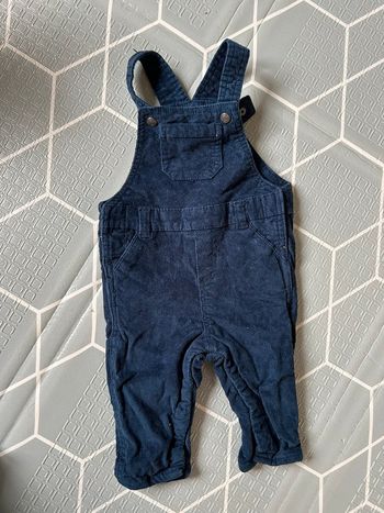 Salopette bébé velours orchestra 9 mois