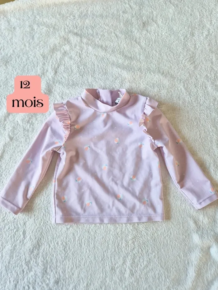 T shirt anti uv pour la plage 12 mois