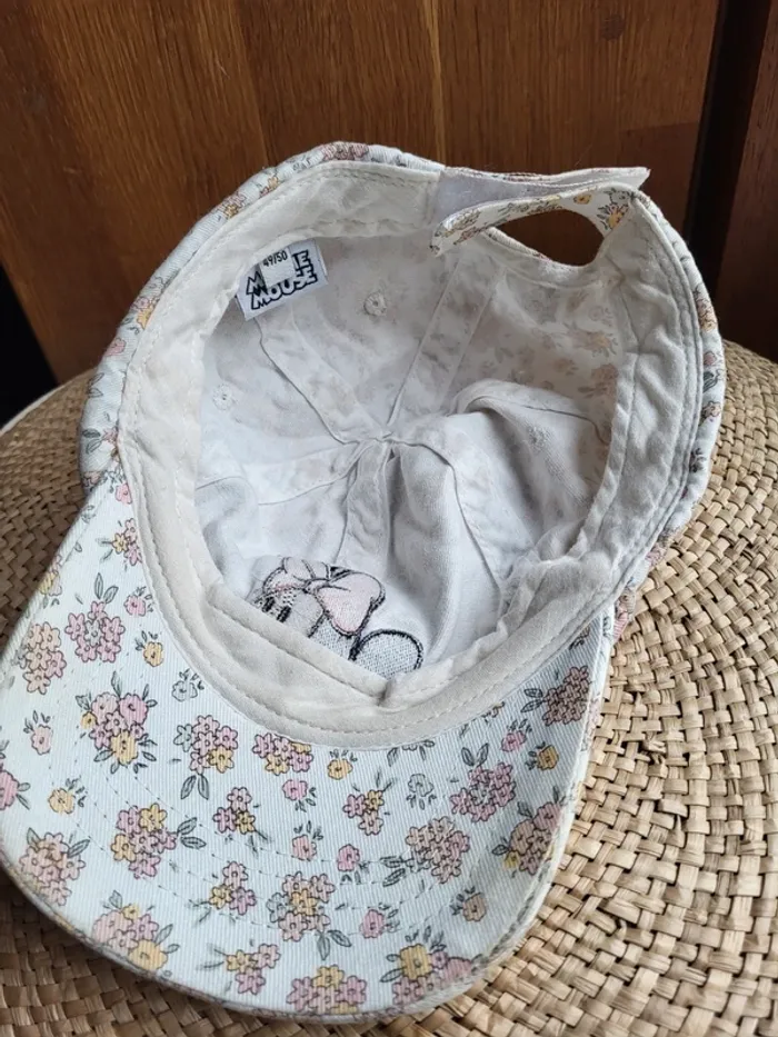 Casquette fleurie broderie Minnie Mouse Disney - photo numéro 8