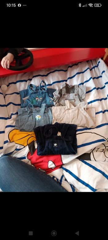 Lot vêtements 6 mois salopette 