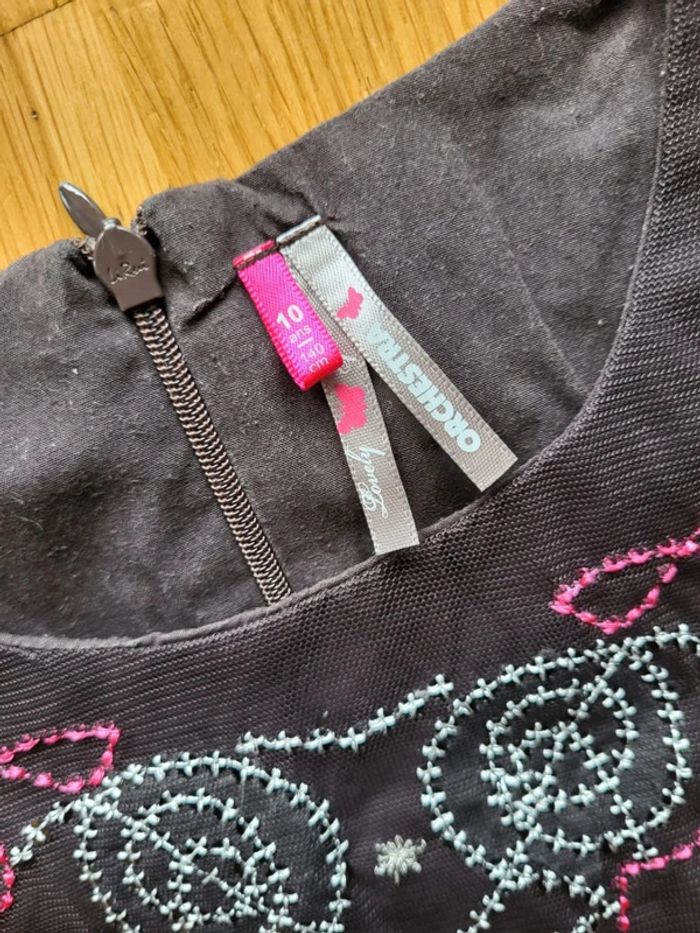 Robe marron rose 10 ans orchestra - photo numéro 2