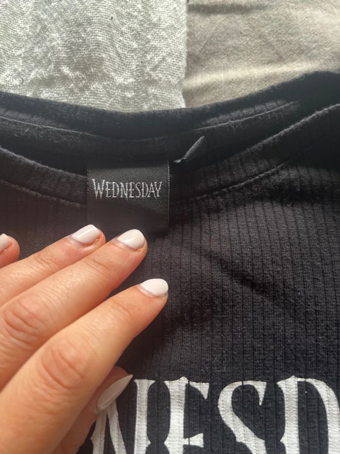 t shirt manches longues Mercredi Wednesday - photo numéro 4