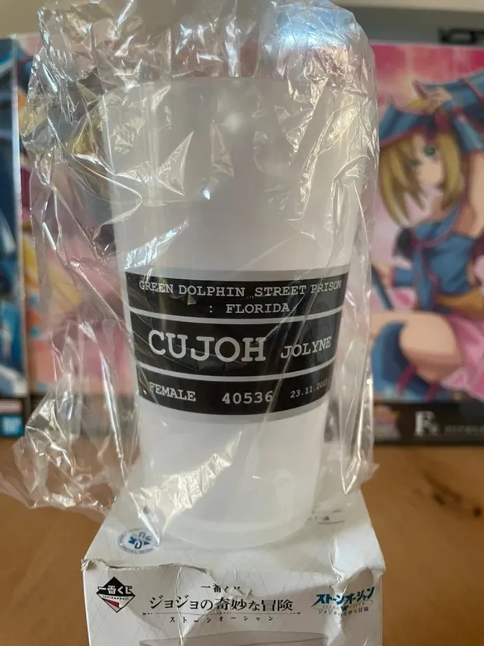 JoJo's Bizarre Adventure – Verre plastique Jolyne Cujoh Ichiban Kuji Stone Ocean 12 cm - photo numéro 2