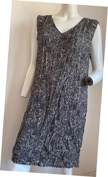 Robe Breal sans manches taille 40 noire et beige