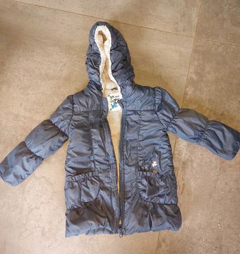 Manteau doudoune bleu