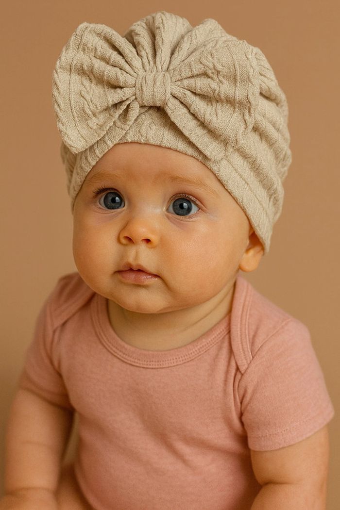 Bonnet noeuds beige Shein