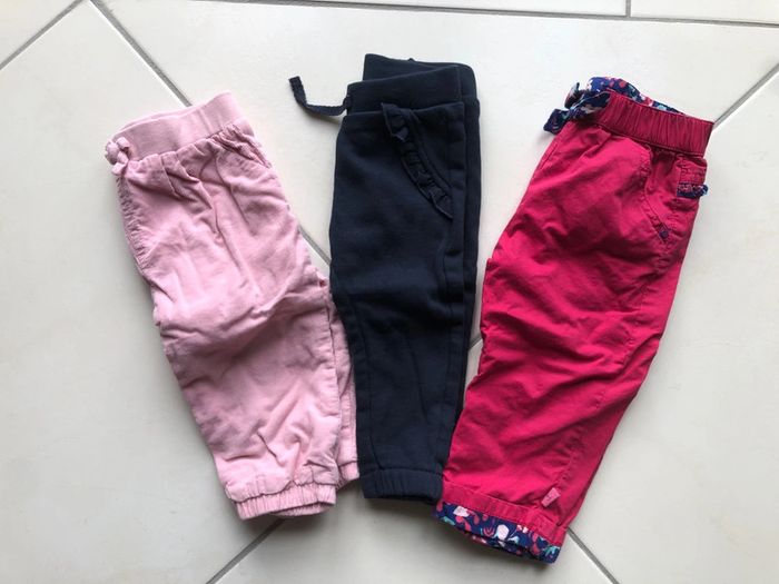 Lot 3 pantalons 12 mois