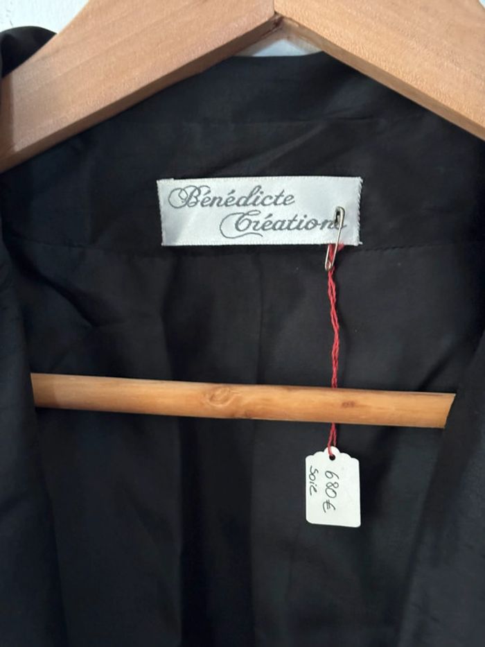 Veste de tailleur en soie sauvage taille 38 - photo numéro 4