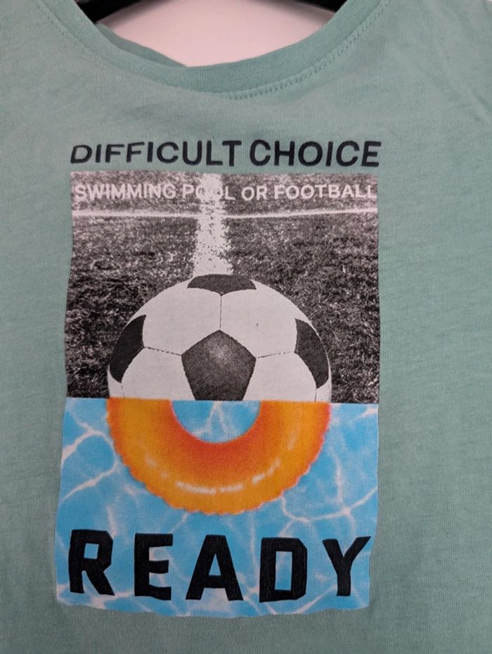 Tshirt motif foot piscine 8 ans - photo numéro 3