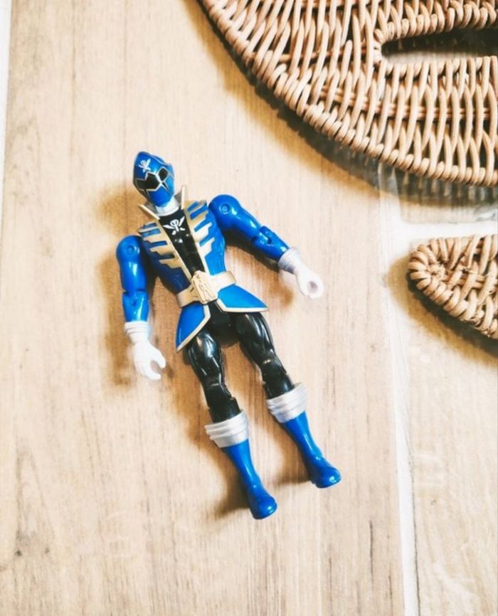 🙅 Power rangers super megaforce- Figurine du ranger bleu -marque Bandai - photo numéro 1