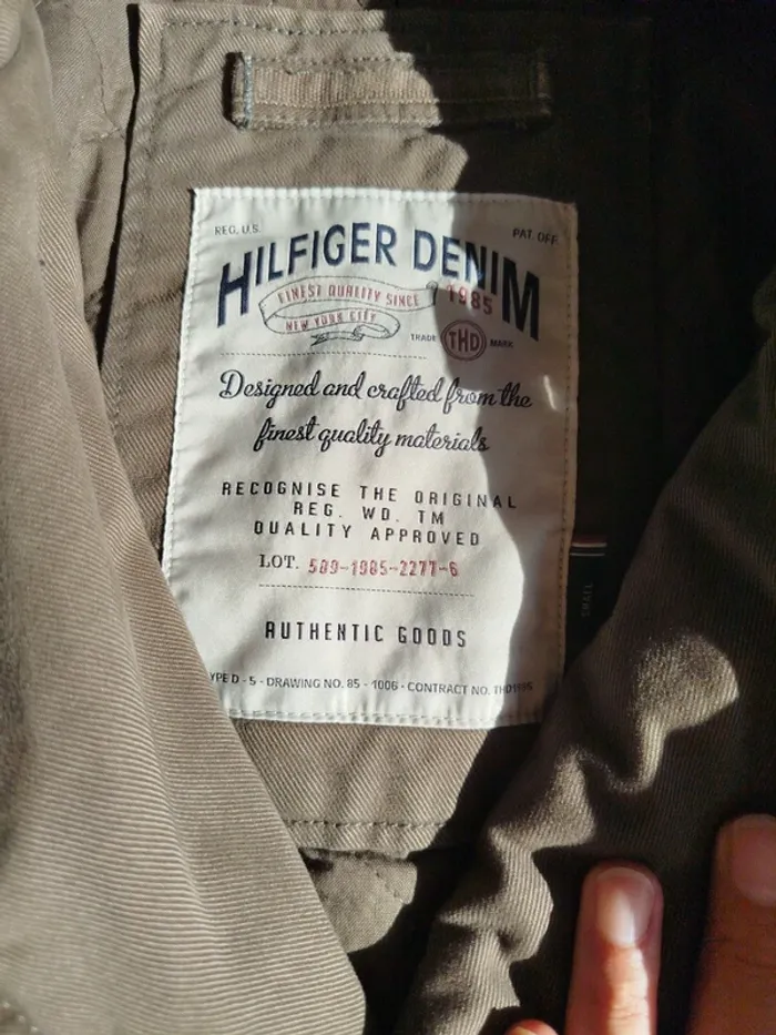 Parka homme vintage Tommy Hilfiger Denim marron taille S - photo numéro 3