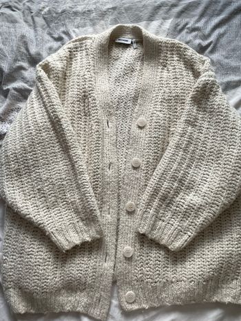 Cardigan Blanc Oversize