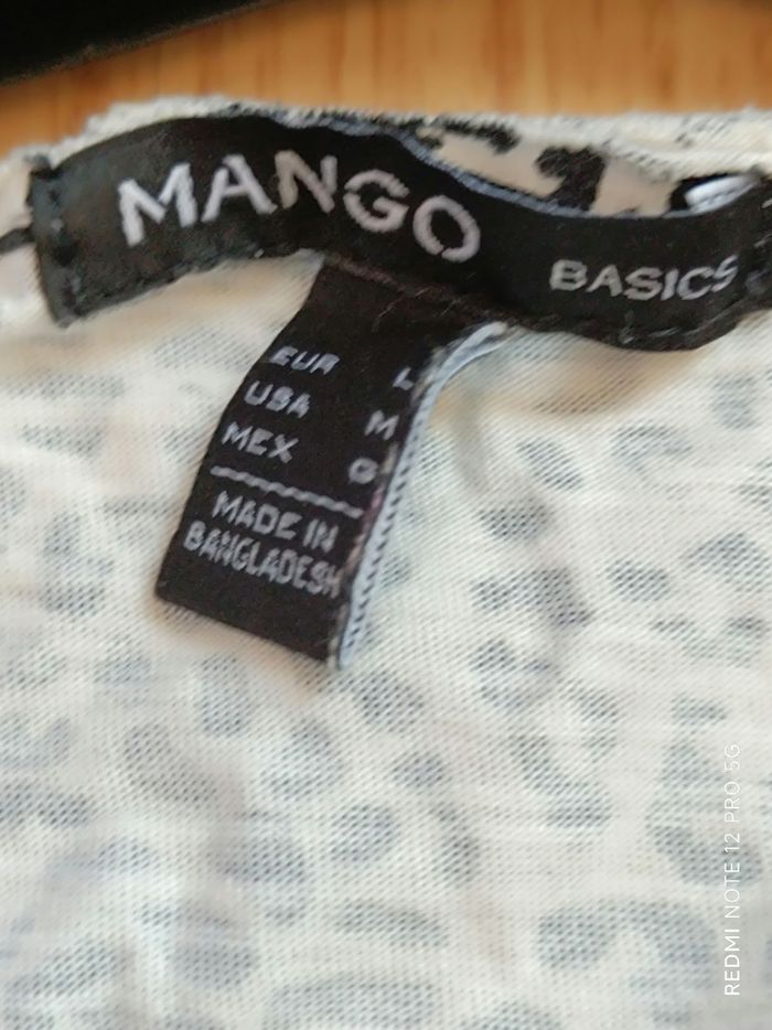 Haut noir - blanc Mango en T.L - photo numéro 10