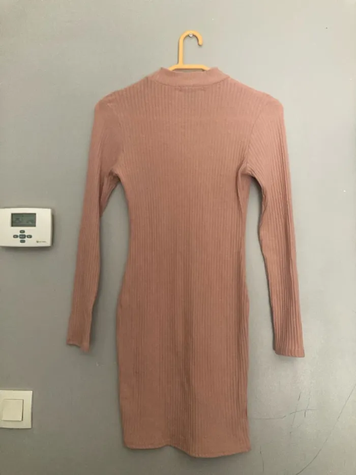 Robe midi manches longues col haut New Look – taille 40 - photo numéro 6