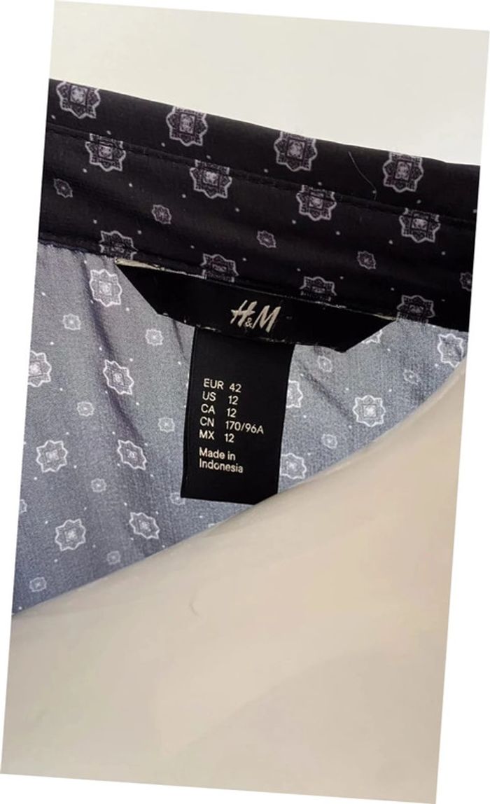 Top transparent chemisier H&M taille 42 bleu - photo numéro 4