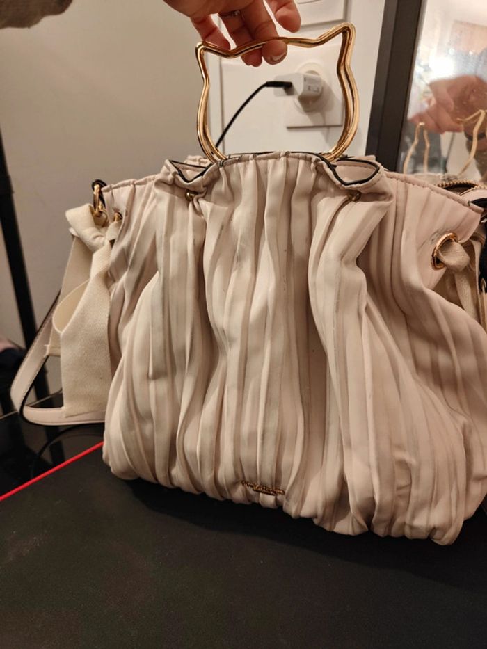 Sac beige lollipops H-GUILlA cat shopper L