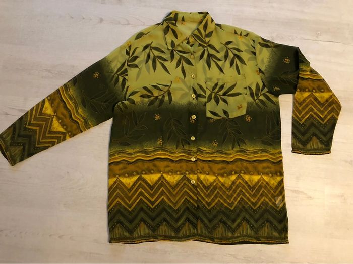 AN15:Blouse/chemisier motifs multicolores T48 - photo numéro 3