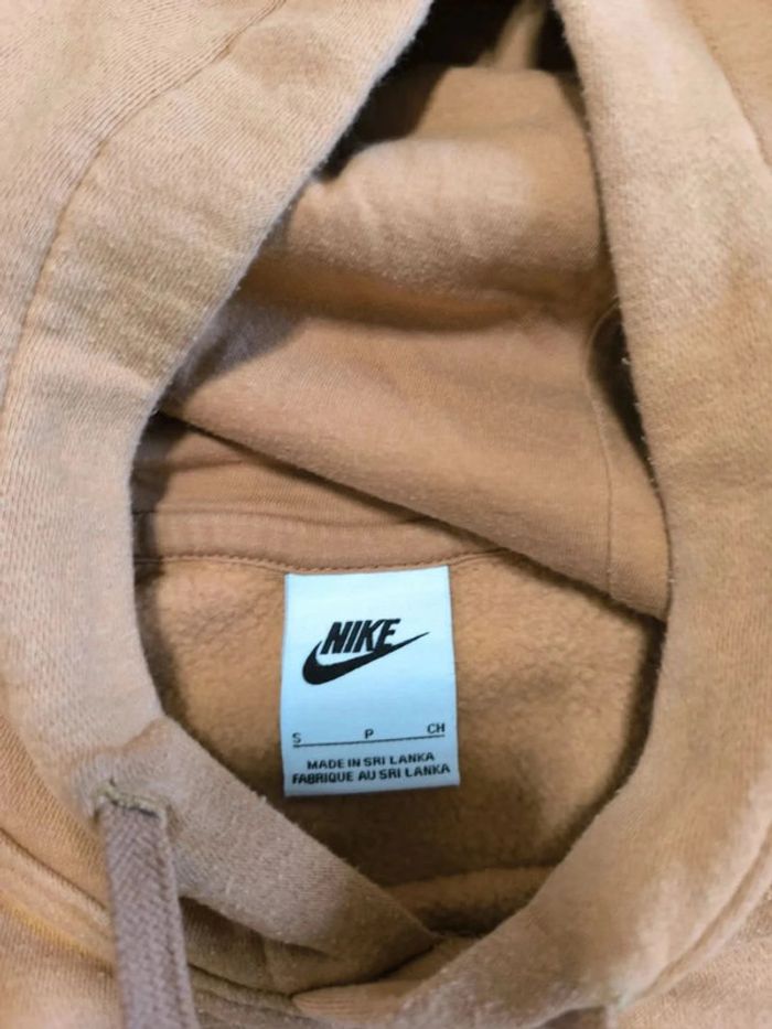 Sweat à capuche Nike - Camel - Logo Brodé - Taille S - photo numéro 5
