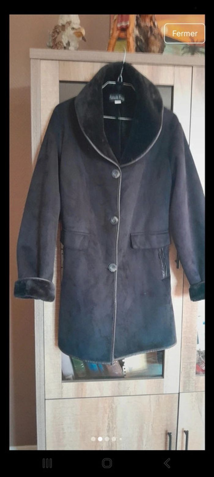 Manteau fausse fourrure