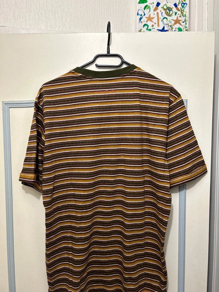 T-shirt marron à rayures Teddy Smith modern luxury 89 (S) 16ans - photo numéro 4