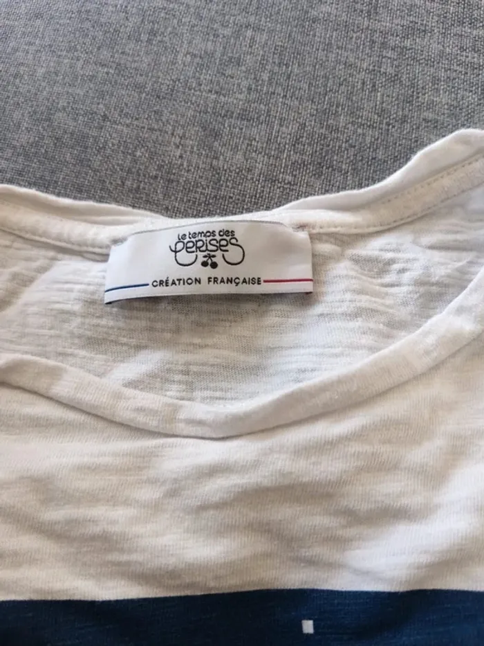 C56 t-shirt blanc Le temps des cerises S - photo numéro 3