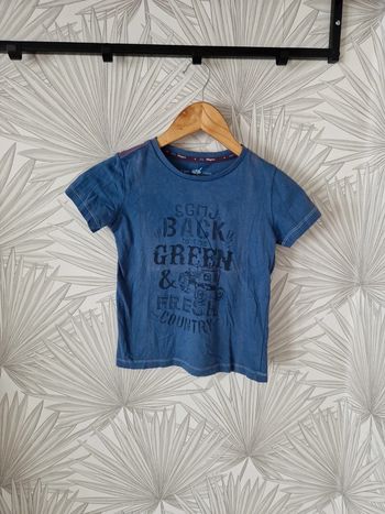 Joli tee-shirt manches courtes bleu sergent major