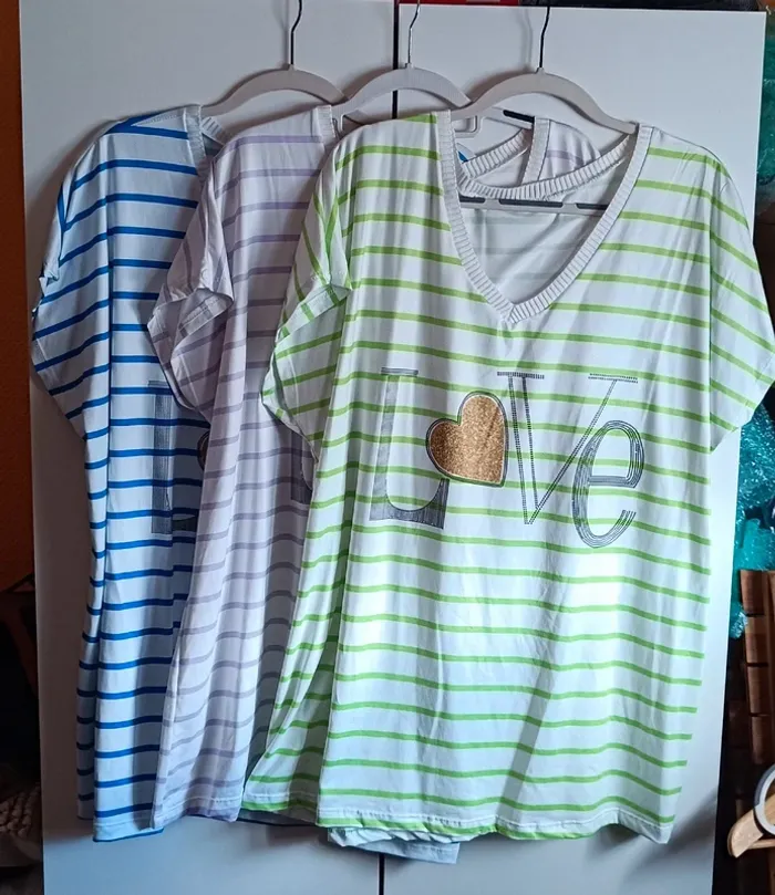 3 Tee shirts grande taille