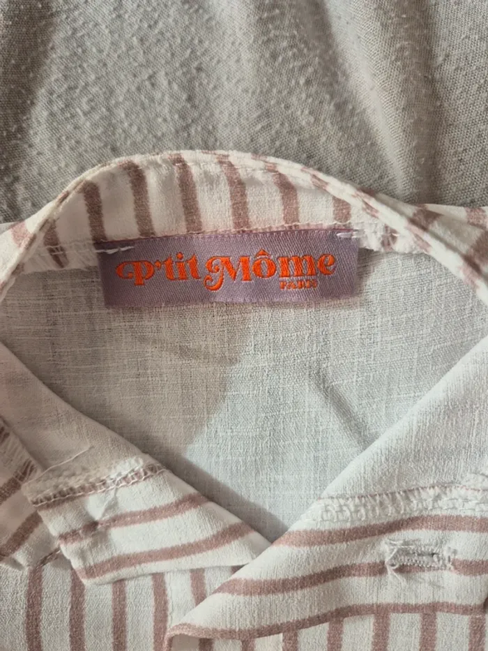 Ensemble chemise & pantalon P'tit Môme 6m - photo numéro 2