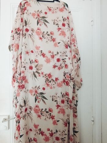 Robe longue fleurs voilages