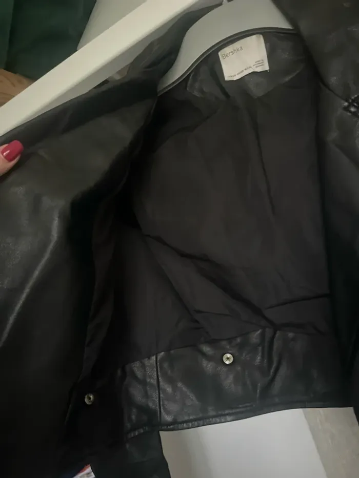 Veste cuir bershka - photo numéro 3