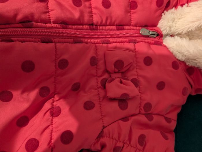 Manteau doublé bébé fille - photo numéro 2