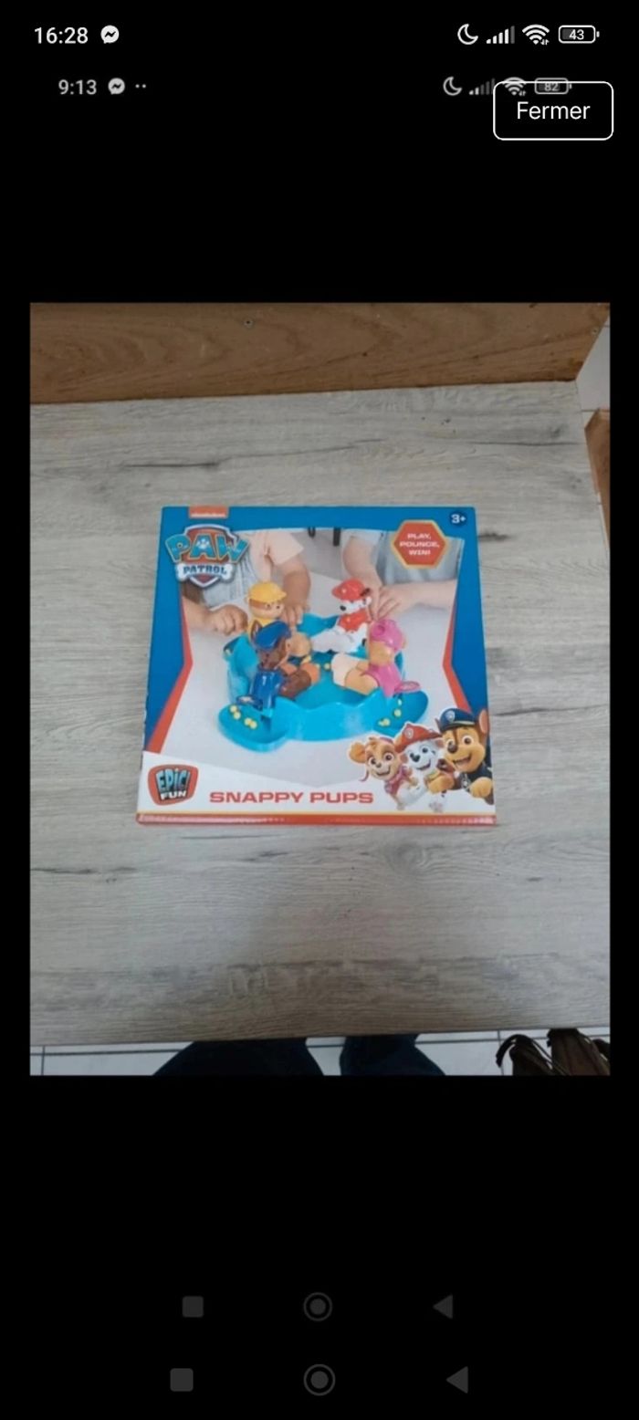 Jeu pat patrouille paw patrol neuf non ouvert style hyppo glouton