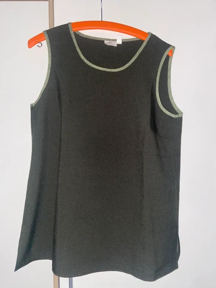 Ensemble femme vert kaki pantalon + top