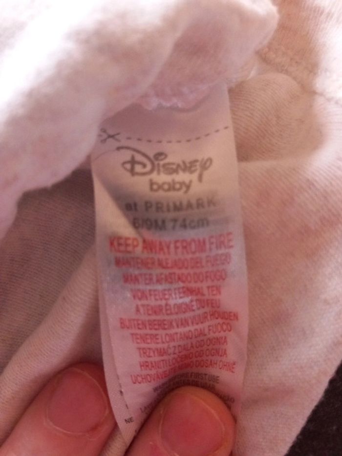 Body winnie l'ourson disney primark taille 6/9mois 74cm - photo numéro 2