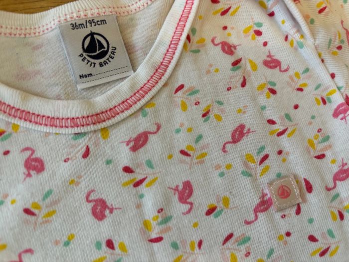 Lot de 3 bodies MC Petit Bateau 36M - photo numéro 2