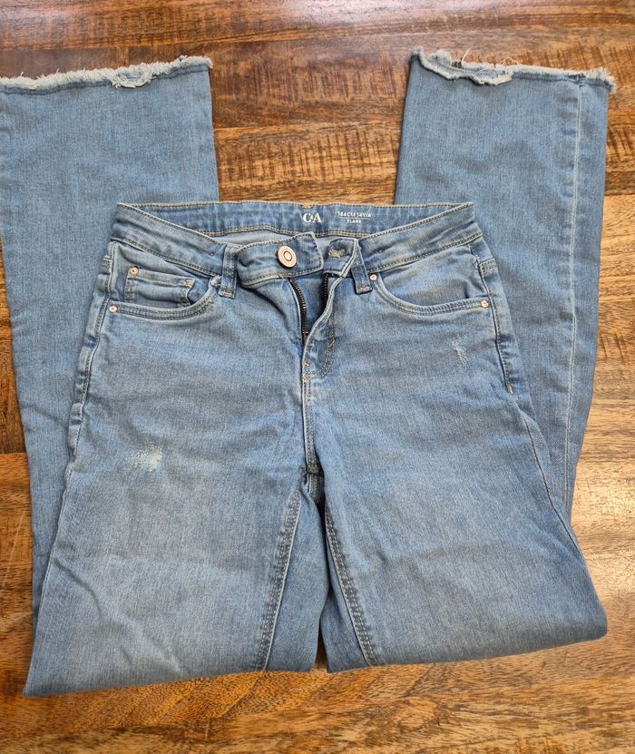 Jeans jambes évasées 14 ans 164cm