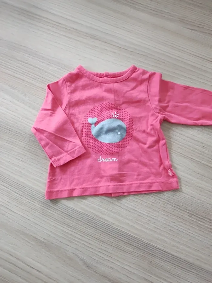 Lot 5 t-shirts manches longues 3 mois - photo numéro 2