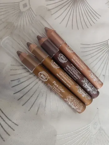 Lot 4 crayons fard a paupières bio