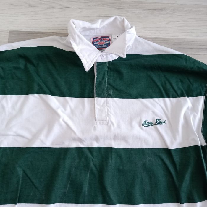 Polo homme à col et manches longues a rayures taille L - photo numéro 3