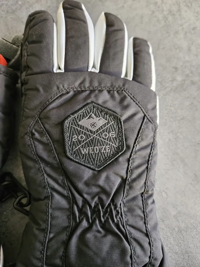Gants de ski enfant - Taille 6 ans - Wedze - Noir et blanc - photo numéro 3