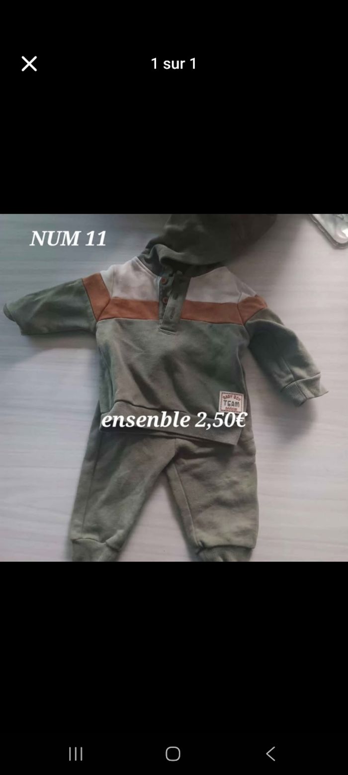 Ensenble bébé 6mois garcon