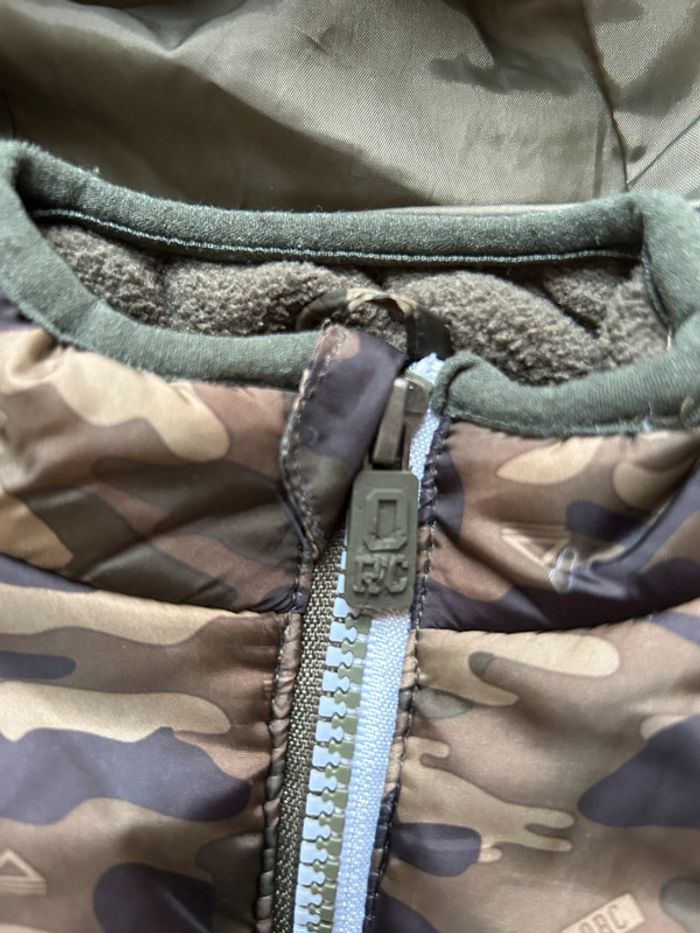 Doudoune sans manches à capuche doublée polaire militaire garçon Orchestra - photo numéro 3