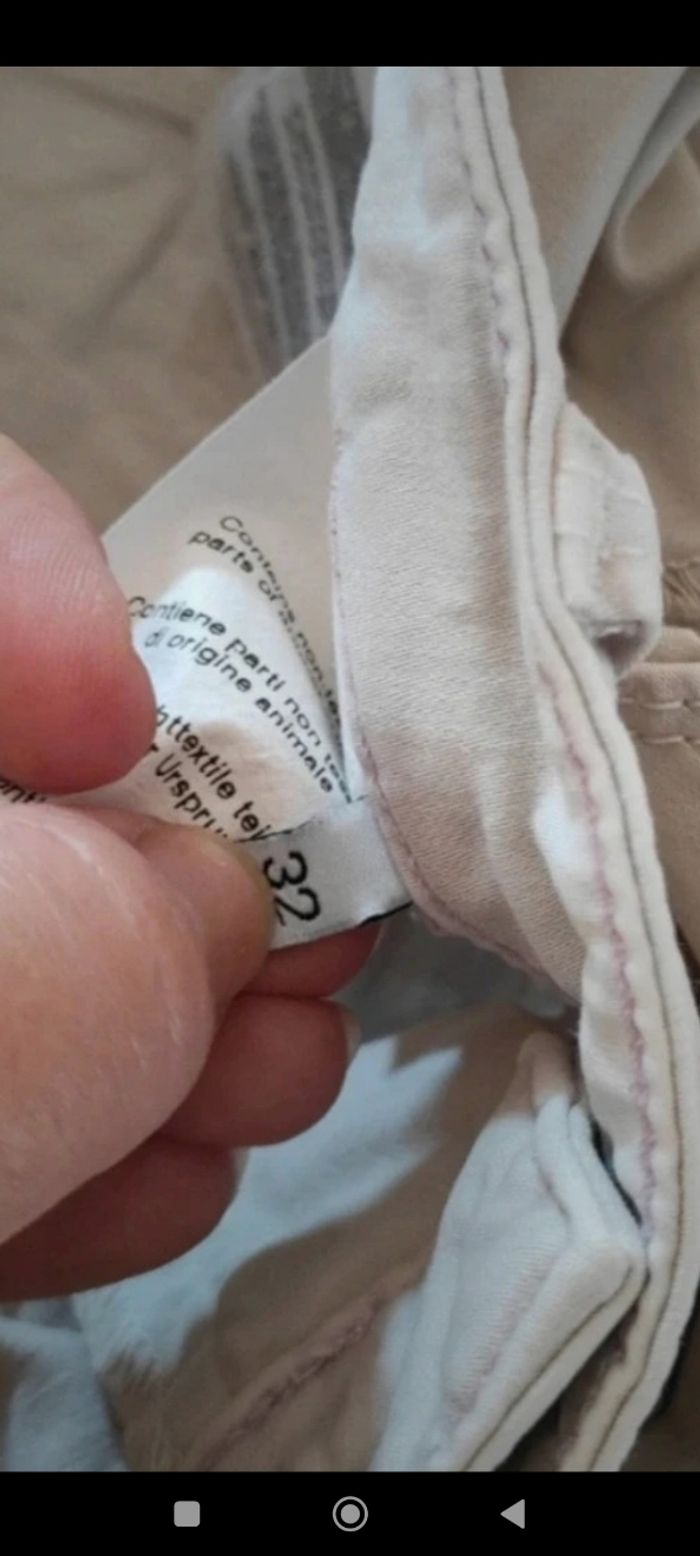 Jean ou pantalon beige Guess Neuf femme - photo numéro 7