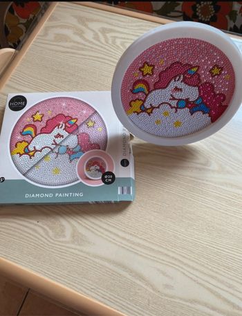 Cadre licorne peinture diamants terminé
